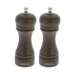 De Buyer Set Moulins à Poivre Et à Sel JAVA Foncé 14 Cm