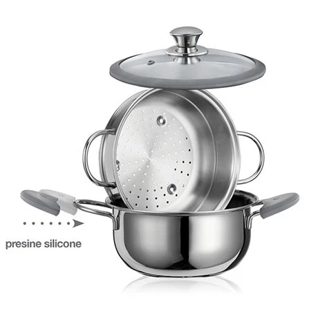 Cuiseur Vapeur Premium Inox 22 Cm 3, 8 L – Image 2