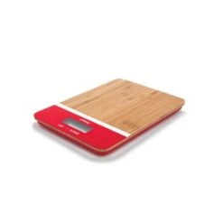 Balance De Cuisine Bambou Rouge Rectangulaire