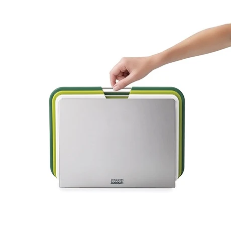 Joseph Joseph Set De 3 Planches à Découper Avec Support Vert – Image 5