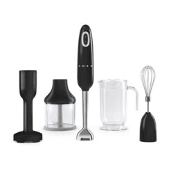 Smeg Mixeur Plongeant Avec Accessoires 700 W HBF22RDEU Noir